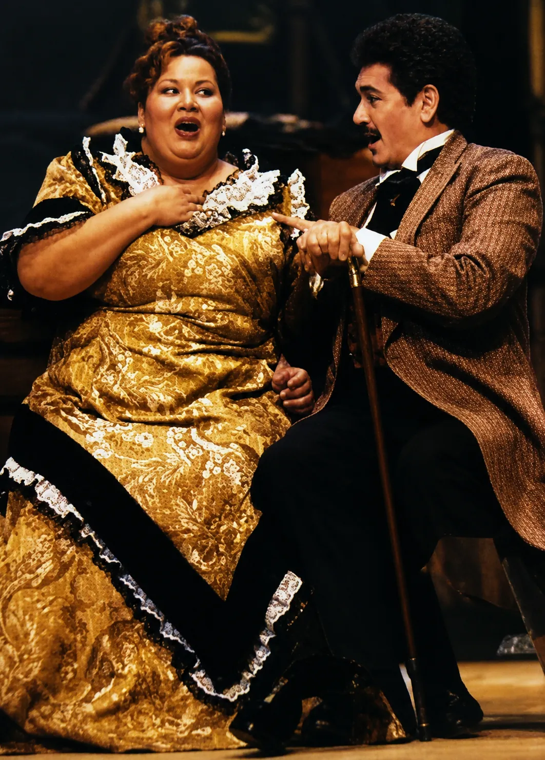 Jo-Anne Herrero y Justino Díaz en Faust, 2002.