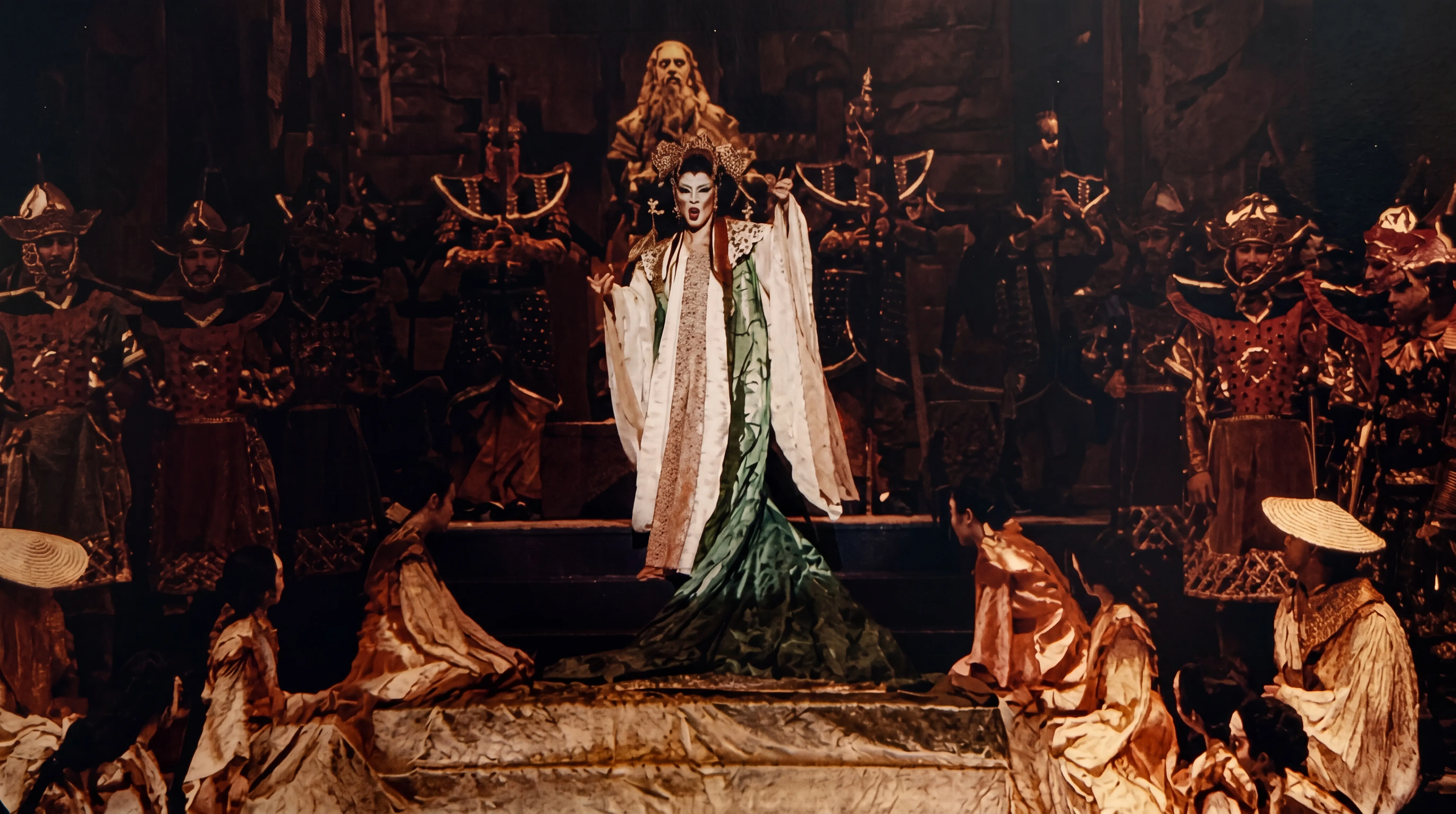 Olivia Stapp en la escena final de Turandot, 1984.